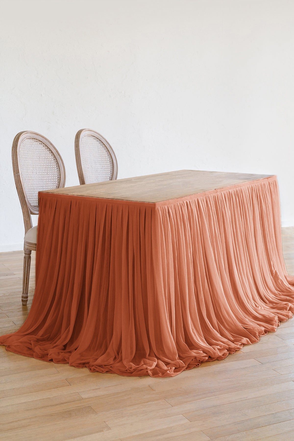 Table Skirt for Head Table/Sweetheart Table - 8 Colors