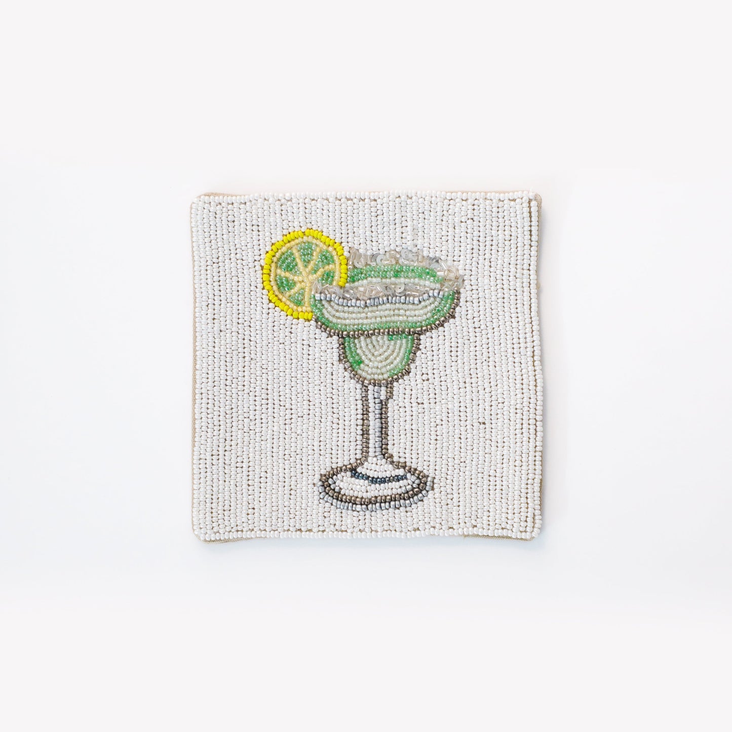 Beaded Drink Coaster, Set of 5 Coasters