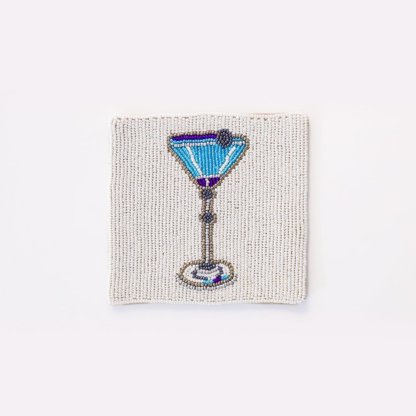 Beaded Drink Coaster, Set of 5 Coasters