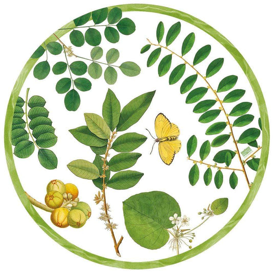 Coromandel Garden Die-Cut Placemat - 4 Per Package in Ivory