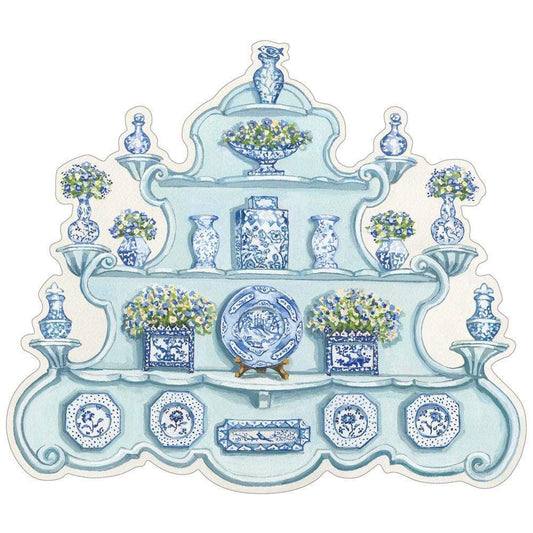 China Cabinet Die-Cut Placemat - 4 Per Package