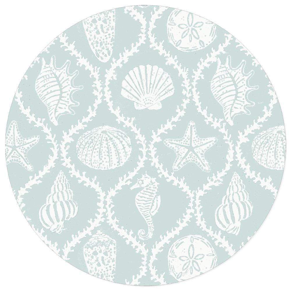 Seychelles Die-Cut Placemat in Aqua - 4 Per Package