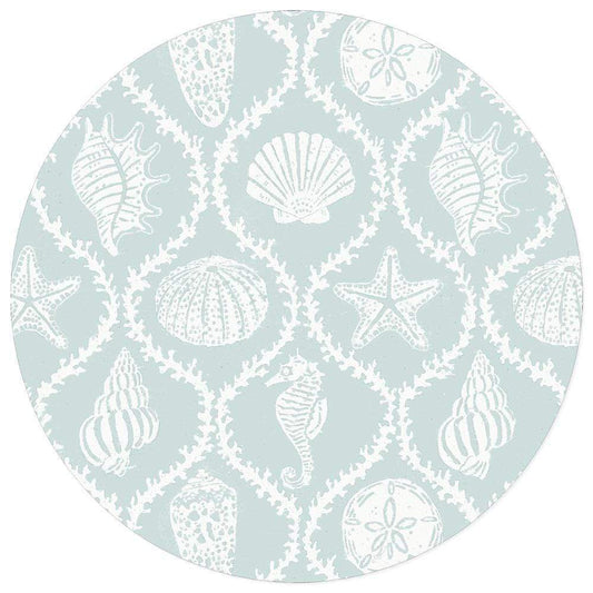 Seychelles Die-Cut Placemat in Aqua - 4 Per Package