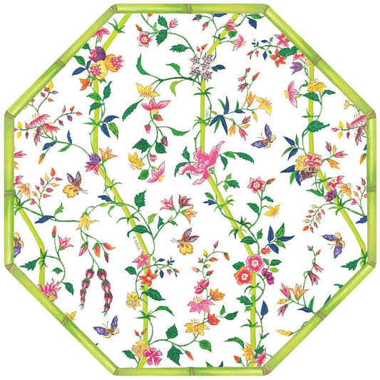 Sprigged Silk Die-Cut Placemat in White - 4 Per Package