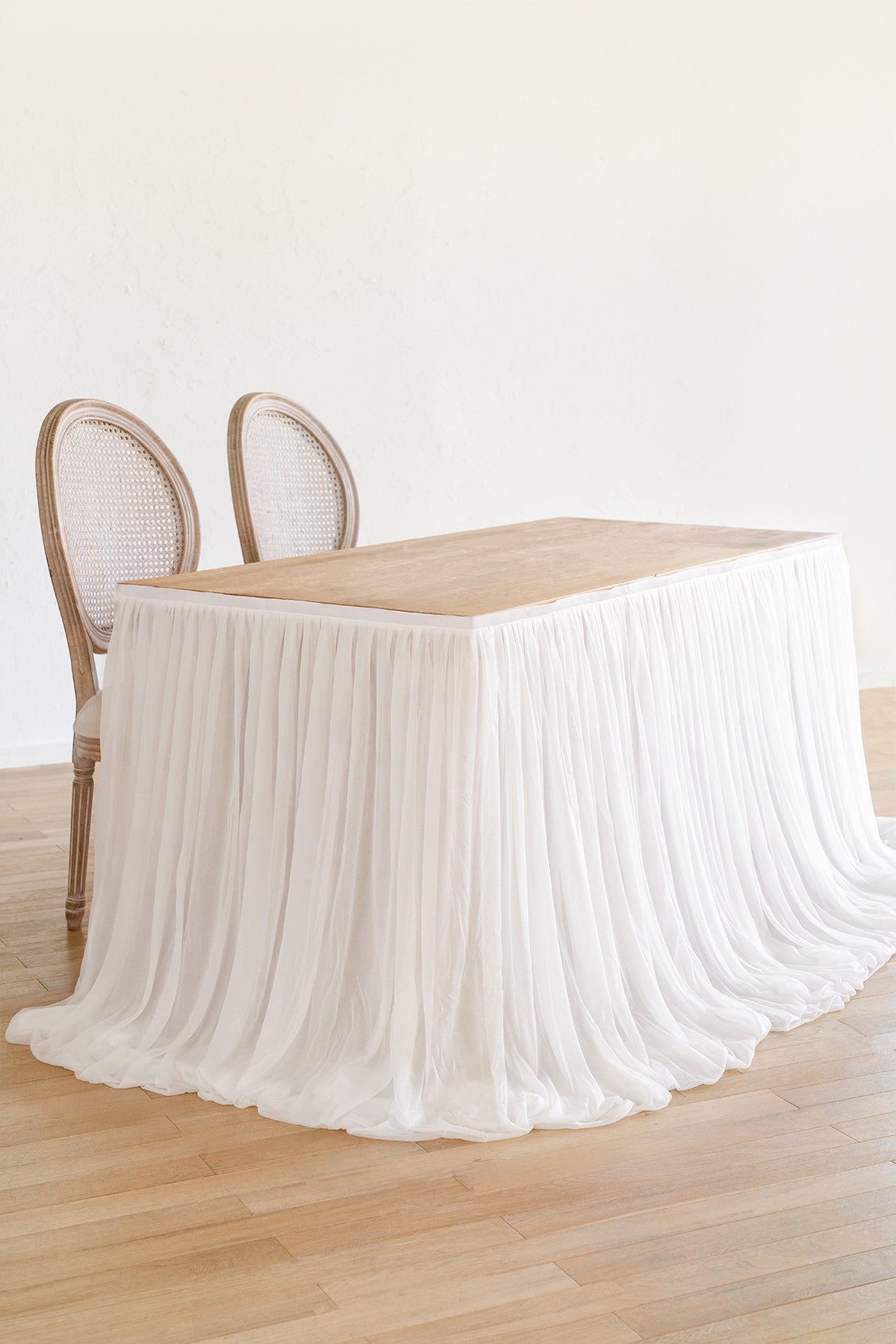 Table Skirt for Head Table/Sweetheart Table - 8 Colors