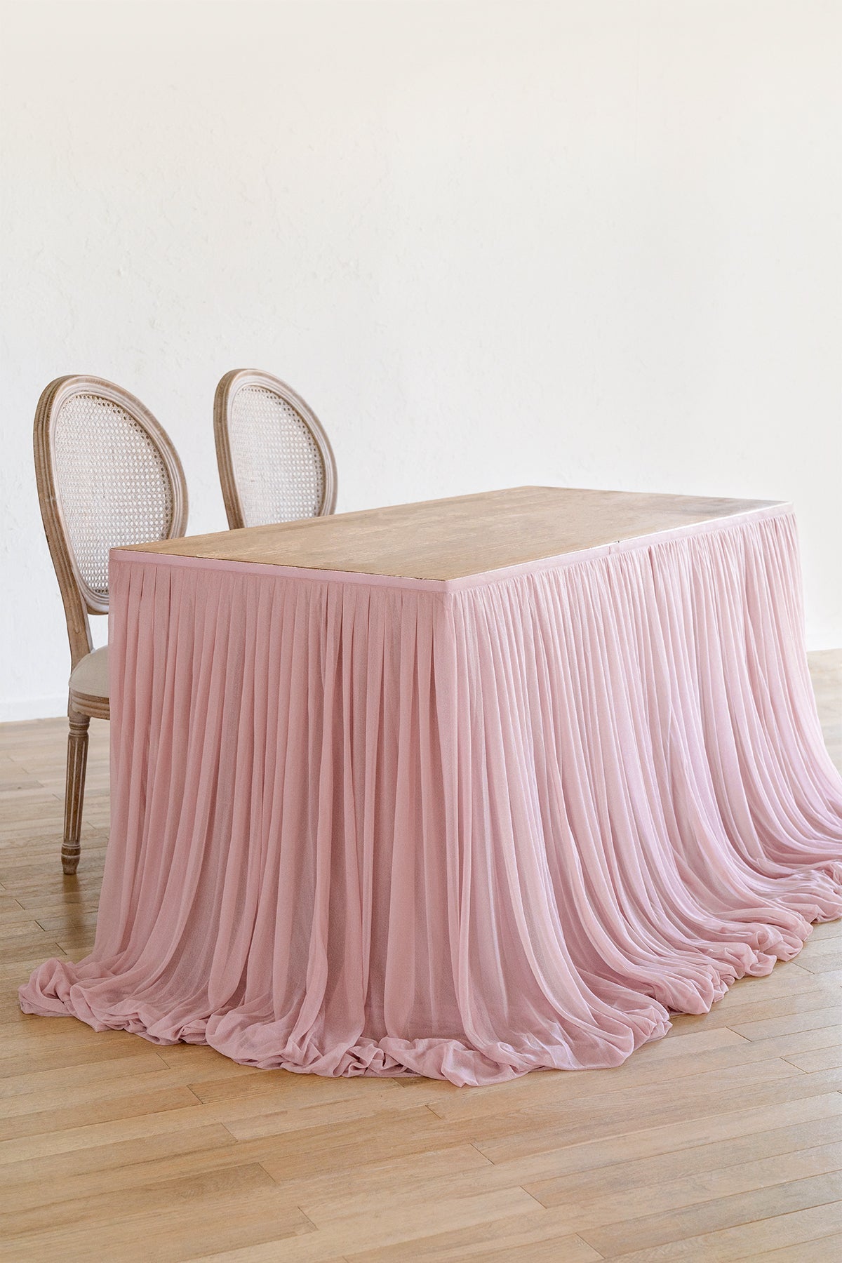Table Skirt for Head Table/Sweetheart Table - 8 Colors