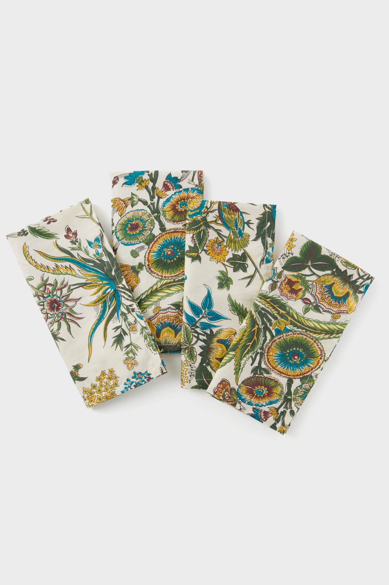 Sharp Floral Printed Napkins Set of 4