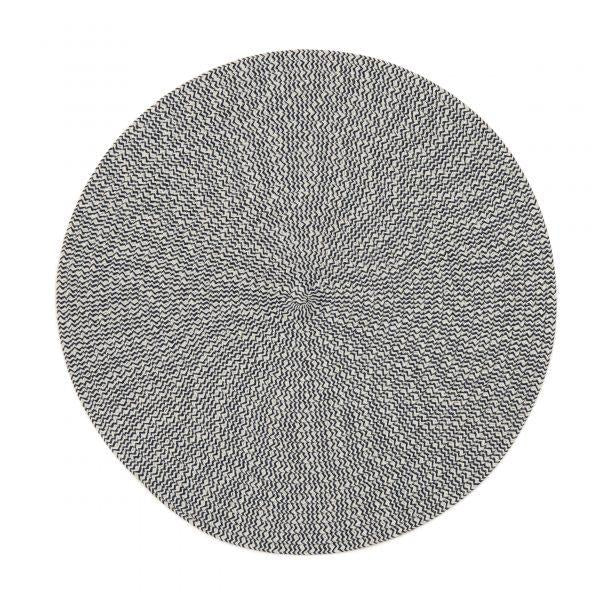 16" Round Tweed Braid Placemat