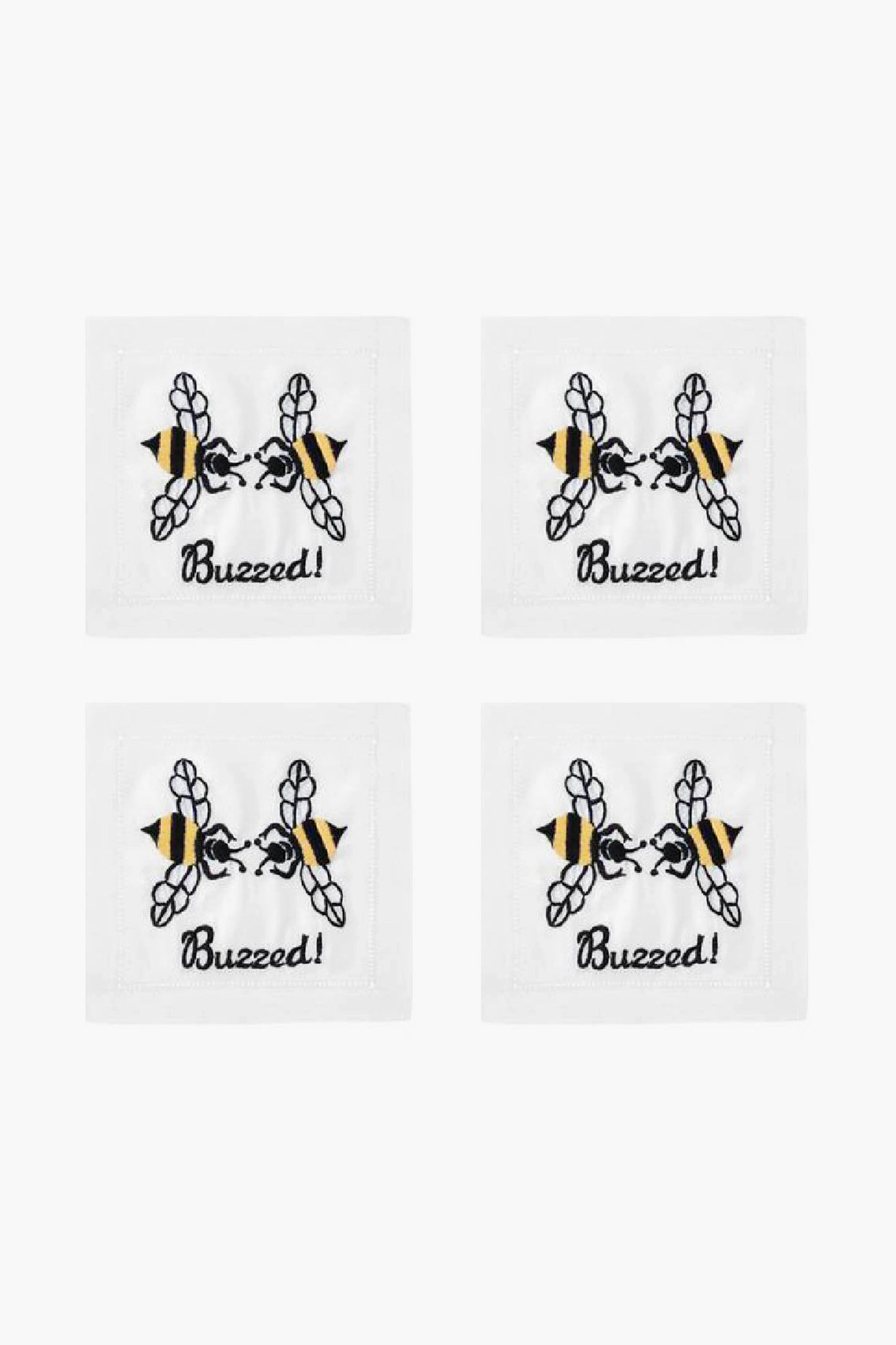 Buzzed Cocktail Napkins (Set of 4)