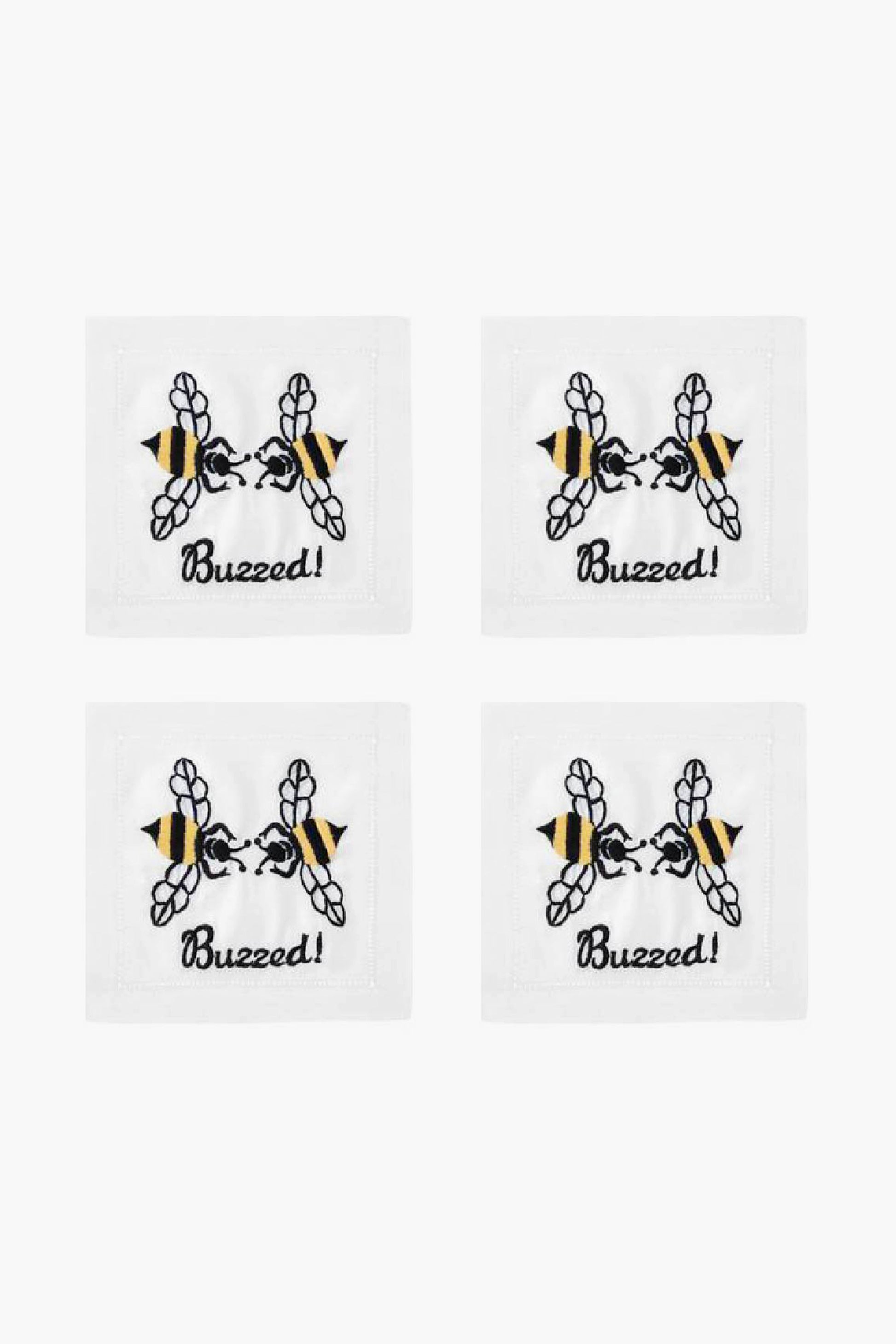 Buzzed Cocktail Napkins (Set of 4)