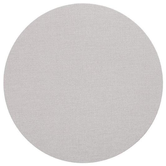 Classic Canvas Round Felt-Backed Placemat in Linen - 4 Each