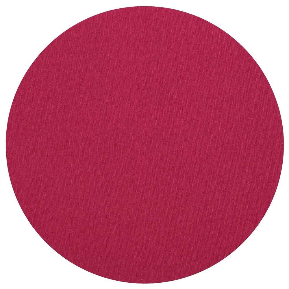 Classic Canvas Round Felt-Backed Placemat in Fuchsia - 4 Each