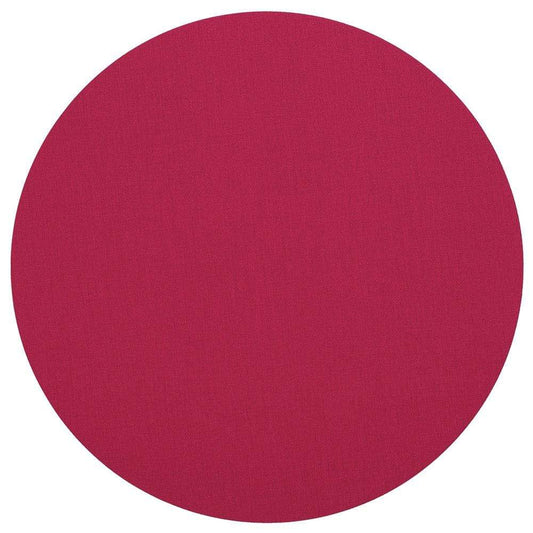 Classic Canvas Round Felt-Backed Placemat in Fuchsia - 4 Each