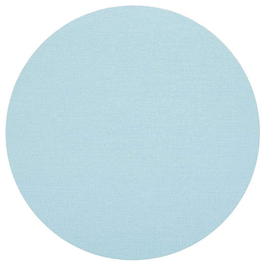 Classic Canvas Round Felt-Backed Placemat in Aqua - 4 Each