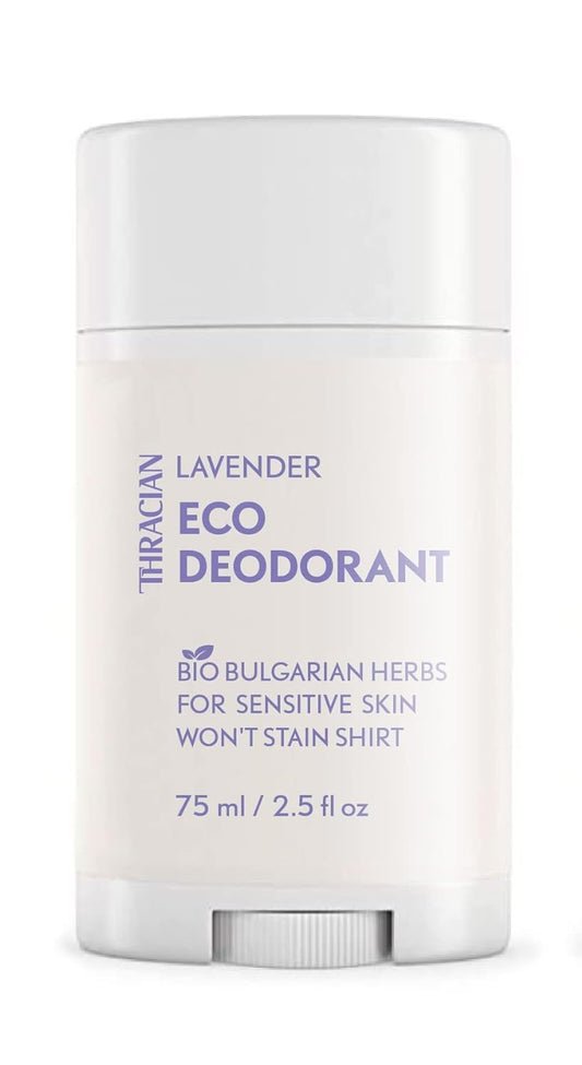 Thracian™ Bio Lavender Eco Deodorant with Zinc Oxide, for Sensitive Skin, Aluminum Free, Baking Soda Free, Alcohol Free, No Added Fragrance, 2.5 Fl Oz