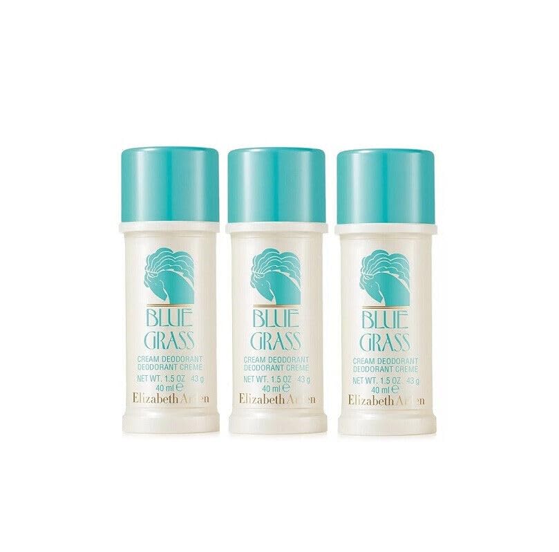 Blue Grass Deodorant Stick Cream 1.5 oz (45 ml) Women 3-Pack
