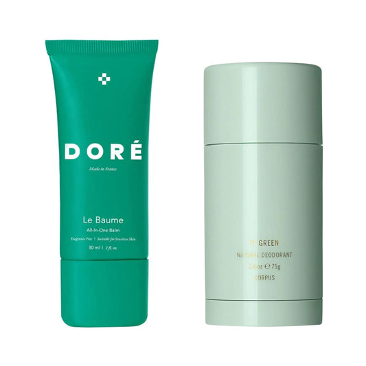 Doré Le Baume All-In-One Balm + CORPUS Nº Green Plant-Based Deodorant VALUE Bundle | Clean, Cruelty-Free Beauty