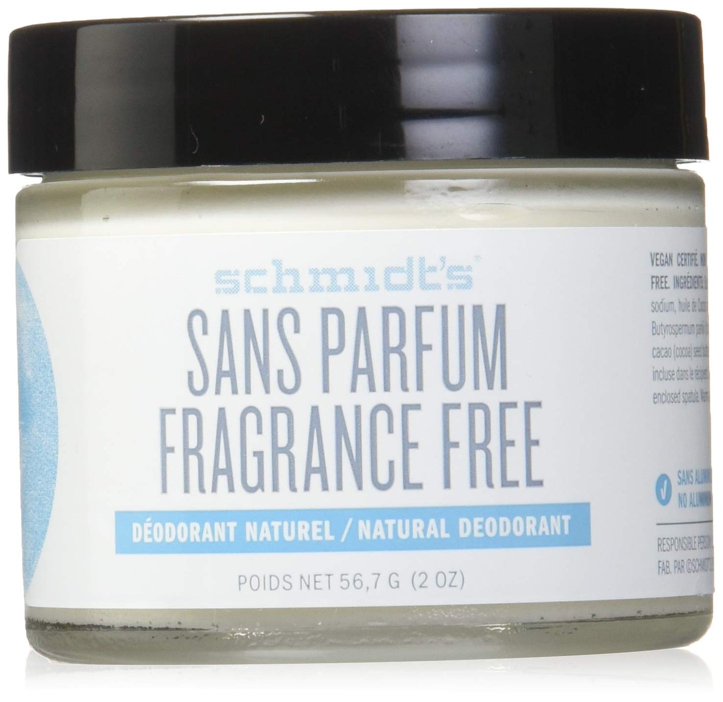 Schmidt's Natural Deodorant, Fragrance-Free, 2 Ounce