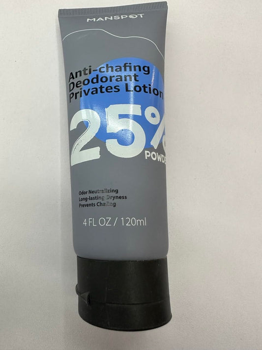 Ball Deodorant Lotion to Powder for Men, Anti Chafing Deodorant for Ball Groin Armpit, Neutralize Odor, Anti-irritant, Keep Dryness, 4oz