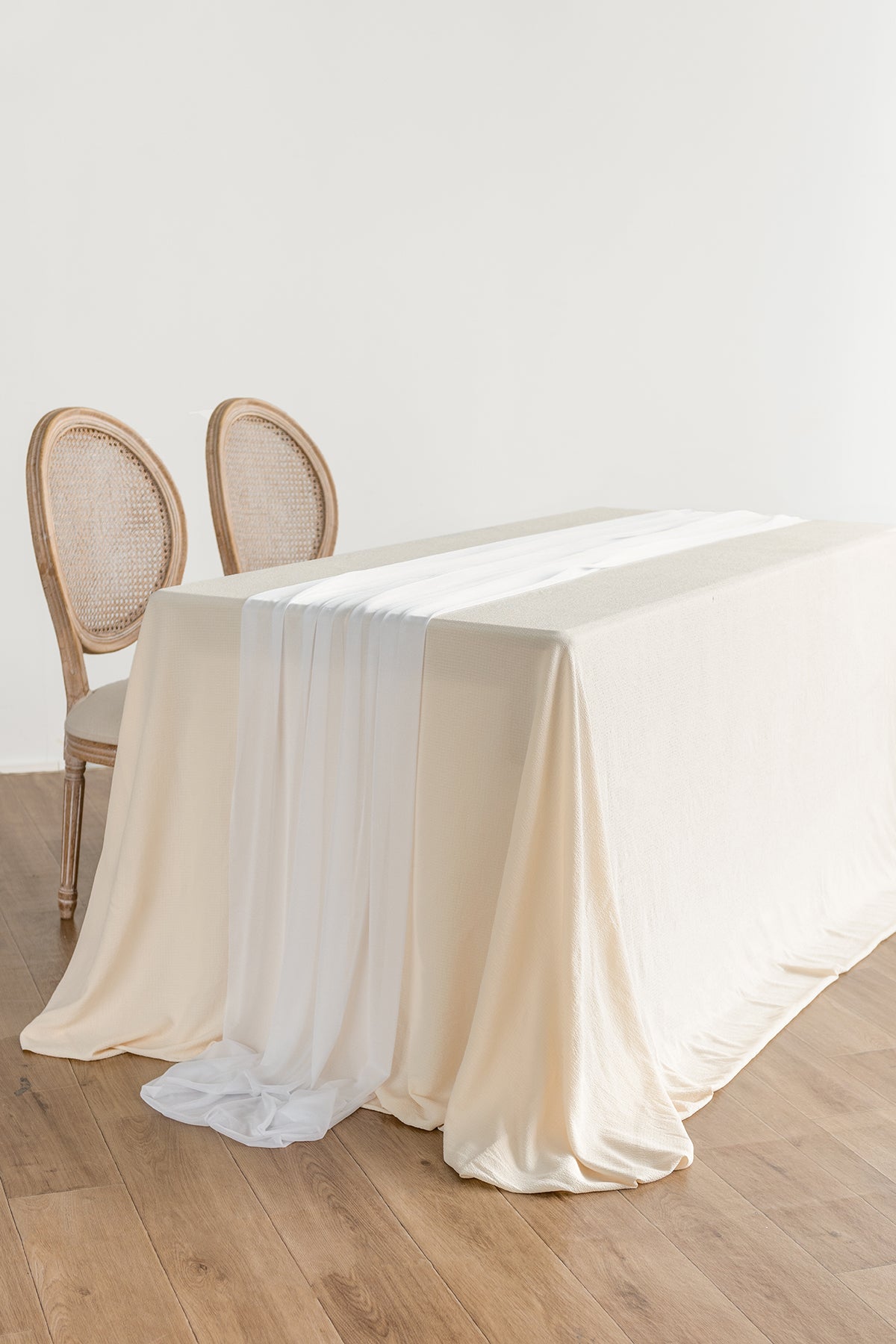 Tablecloth & Table Runner Set for Sweetheart/Head Table - 15 Colors