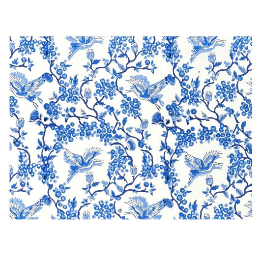 Toile de Jouy Birds Blue Placemat