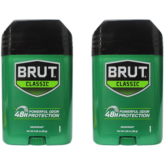 BRUT Deodorant Stick Classic Fragrance 2.25 oz (Pack of 2)