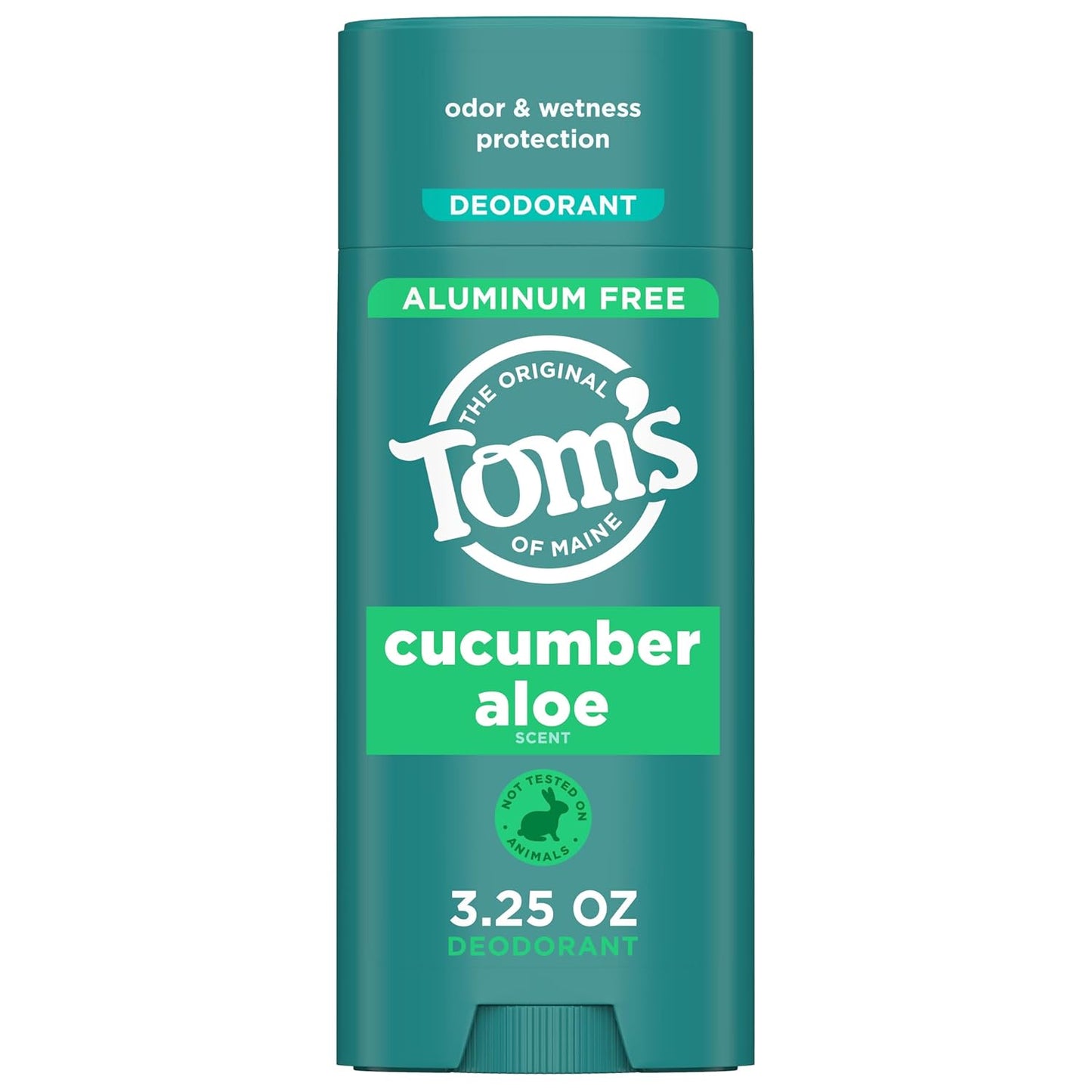 Tom’s of Maine Cucumber Aloe Natural Deodorant for Women and Men, Aluminum Free, 3.25 oz