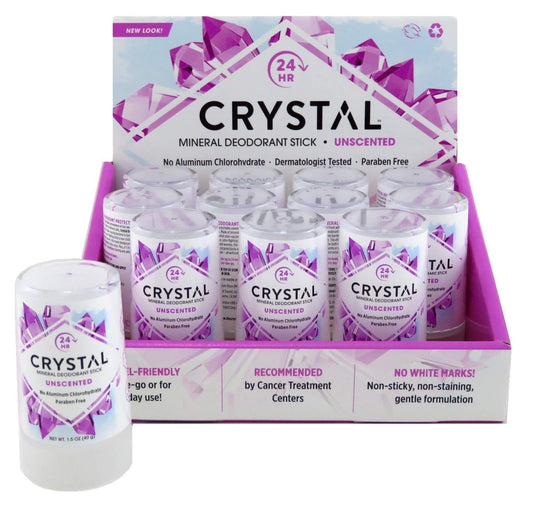 Crystal Deodorant Stick 1.5 Ounce (12 Pieces) Display (44ml)