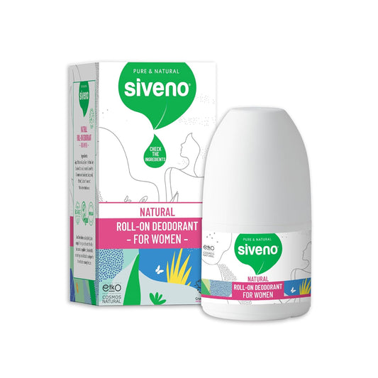 Siveno, All Natural Deodorant Roll-On | Aluminum Free Deodorant for Women | Organic, Vegan | Fresh, Non Staining, Non Irritating | Cruelty Free, Non Toxic, Paraben Free | Women, Pack of 1