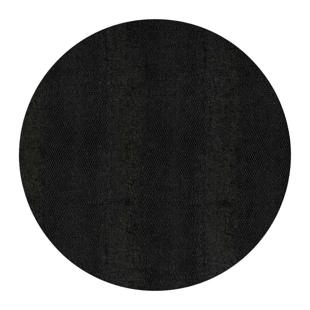 Black Lizard Felt-Backed Placemats - 2 Each