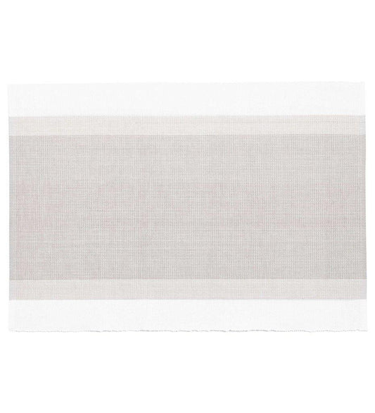 Cafe Stripe Platinum - Placemat Set of 4