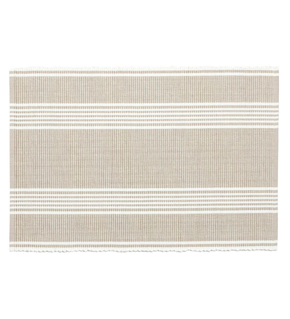 Bistro Stripe Placemat - Platinum - Set of 4