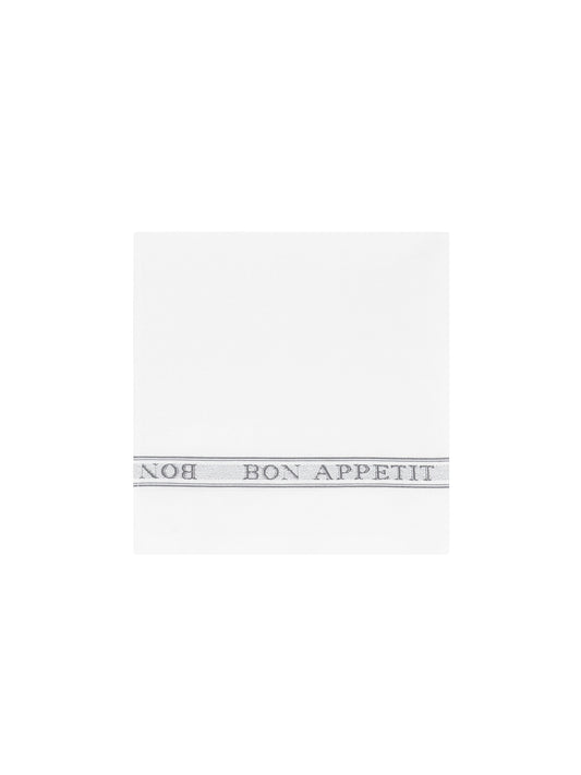 Charvet Editions Bon Appetit Napkins Grey