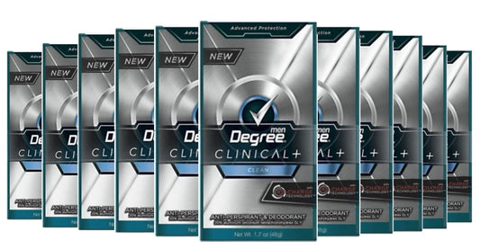 Degree Men Clinical Protection Anti-Perspirant Clean- 1.7 Oz - 12  Pack