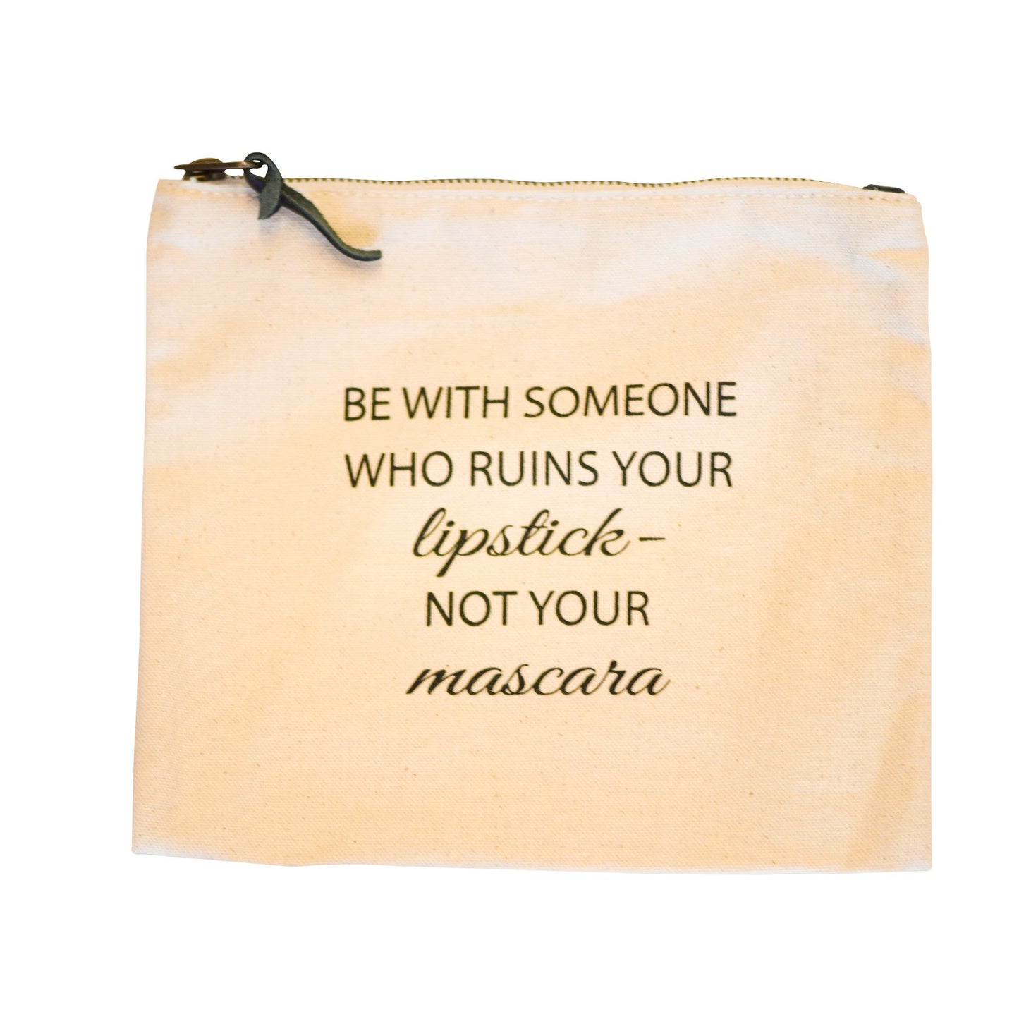 Canvas Makeup Bag  - Be With Someone