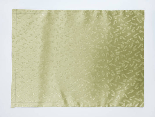 Candy Canes Brocade Dinner Table Placemats Holiday Home Decoration 13" x 19" (Pack of 4)