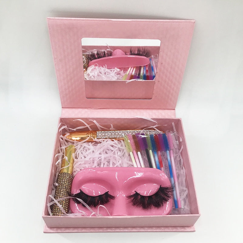 Big 3 Pairs Lash Packaging with Eyelashes