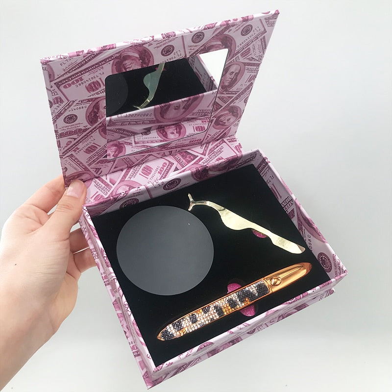 Big 3 Pairs Lash Packaging with Eyelashes