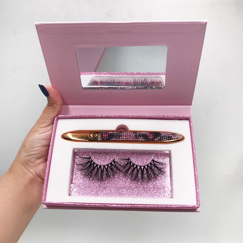 Big 3 Pairs Lash Packaging with Eyelashes
