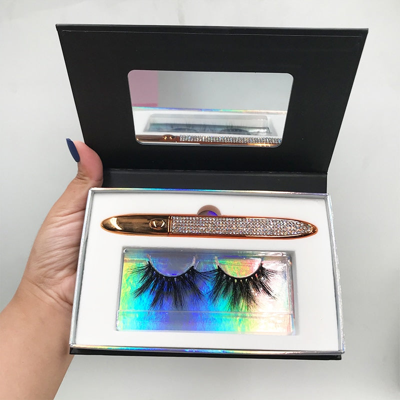 Big 3 Pairs Lash Packaging with Eyelashes
