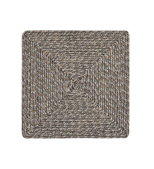 Atticus Square Espresso Jute Placemat - Set of 4