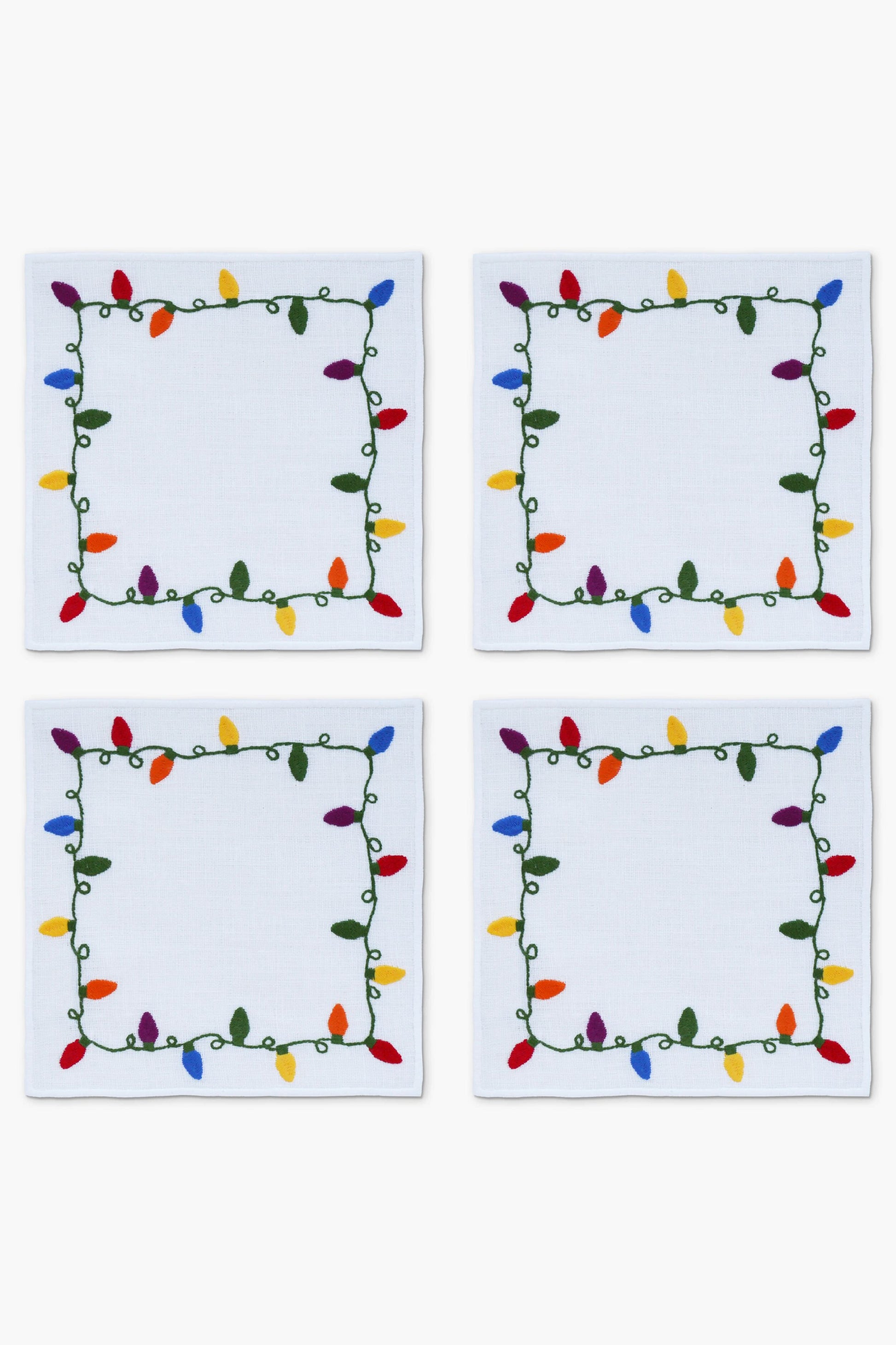 Christmas Lights Cocktail Napkins