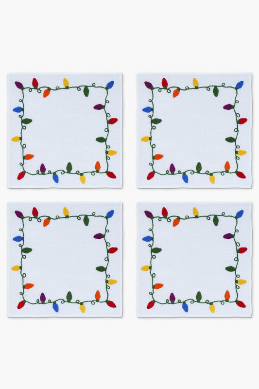 Christmas Lights Cocktail Napkins