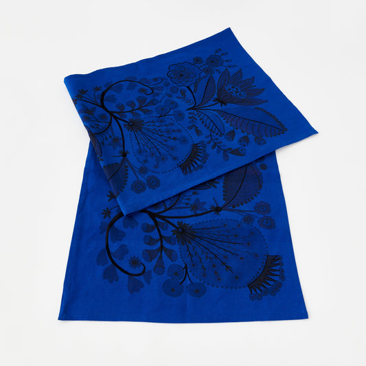 Blue Floral Runner