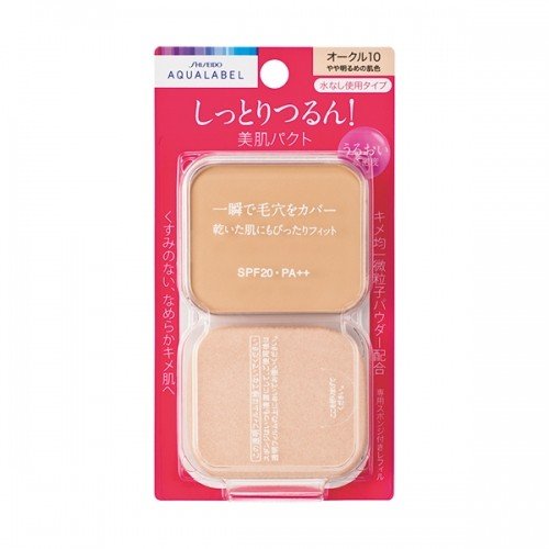 Shiseido Aqua Label Moist Powdery Ocher 30 SPF20/ PA ++ 11.5g [refill] - Japan Makeup