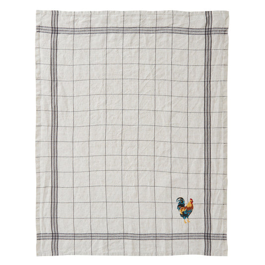 Bistro French Rooster Tea Towel
