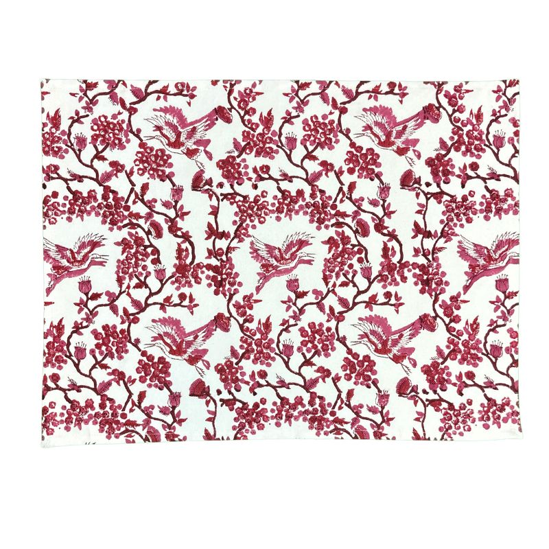 Toile de Jouy Birds in Wine Placemat