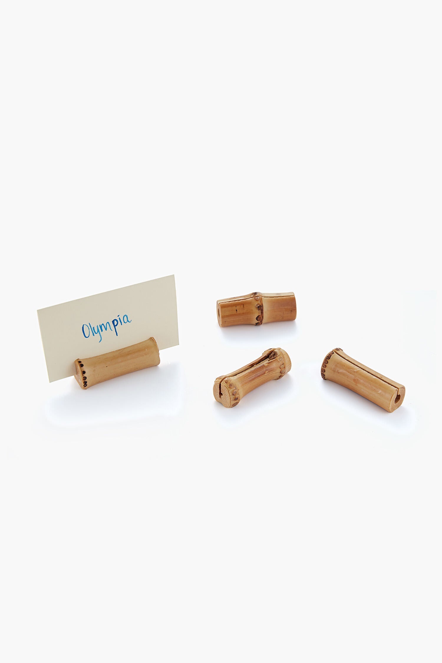 Bamboo Placecard Holders