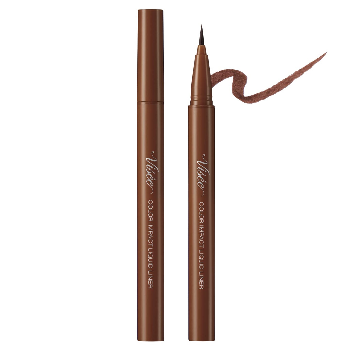 Visee Japan Richet Color Impact Liquid Eyeliner Br341 Light Brown 0.4Ml (1Pc)