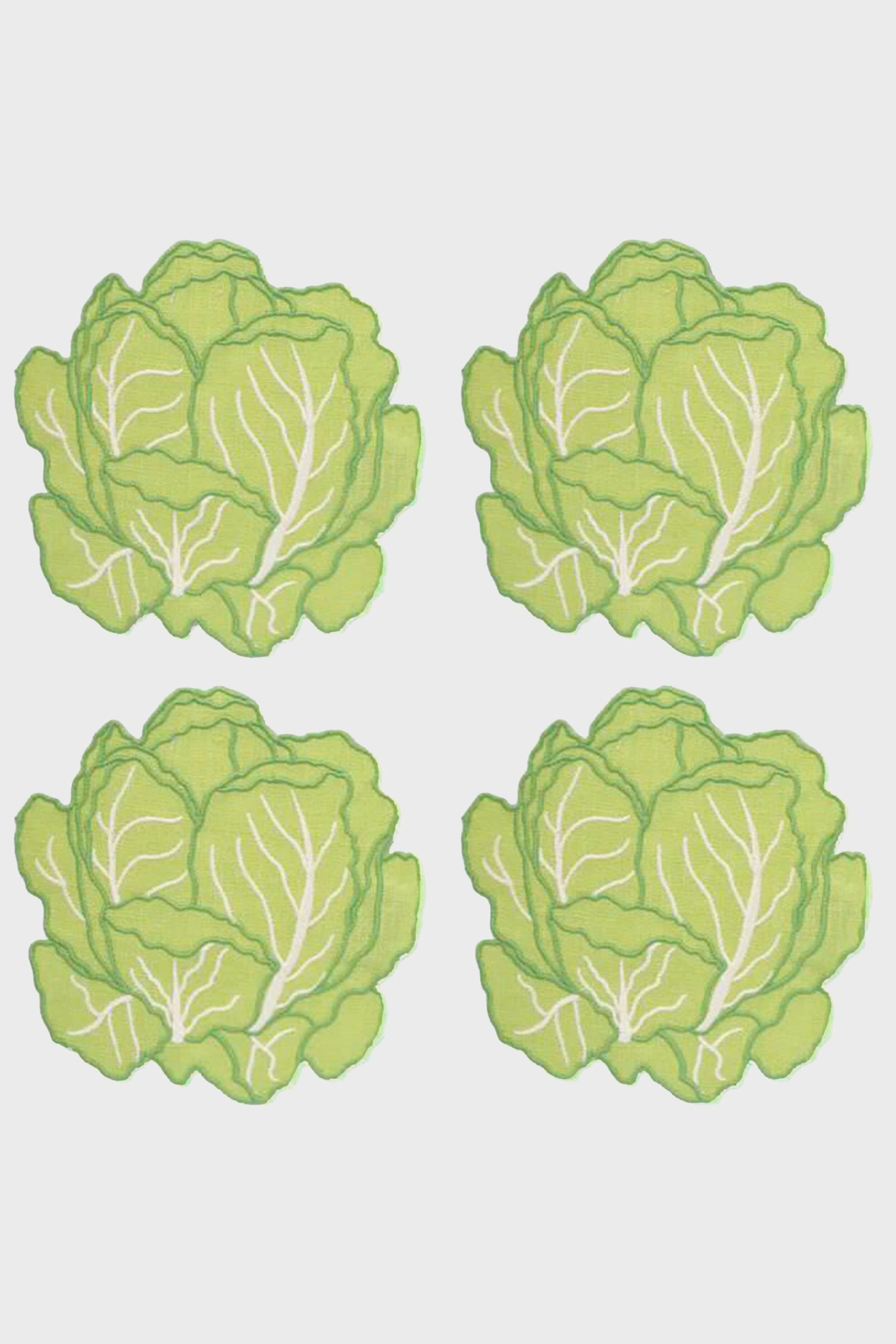 Cabbage Cocktail Napkins (Set of 4)